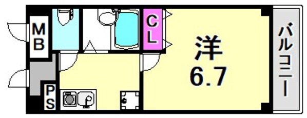 アクティ塚口の物件間取画像